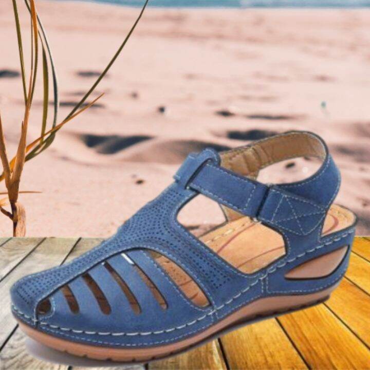 Buckle strap discount premium orthopedic sandals