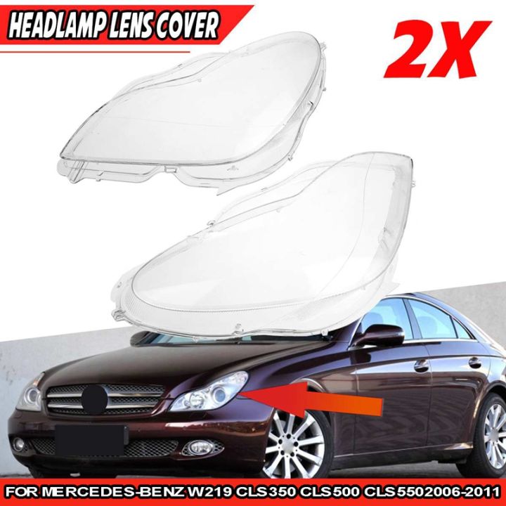 headlight-shell-lamp-shade-transparent-lens-cover-headlight-cover-for-mercedes-benz-cls-w219-2006-2011