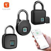 Fingerprint Padlock Bluetooth-Compatible Lock For Tuya Smart Home Door IP65 Waterproof Keyless USB House Luggage Security Locks