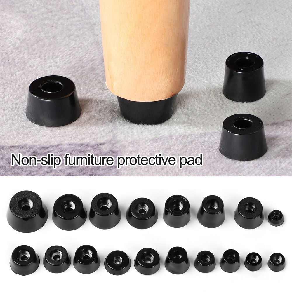 Parts Cushion Furniture Slip Feet Protective Pad Tapered Rubber Foot Mat 