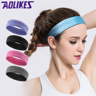 1pc Sweat Headband For Men Sweatband Women Yoga Hair Bands Head Sweat Bands Sports Safety Running Tennis