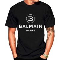 Balmain Letter Printed Fashionable Allmatch Simple Tshirt S4Xl 100% Cotton Gildan