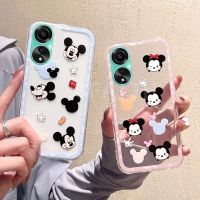 เคส OPPO A38 A78 A58 4G 5G 2023น่ารักเป็นคู่ใสนิ่มลายการ์ตูนกันกระแทกฝาครอบป้องกันเลนส์กล้องเคสโทรศัพท์ NFC