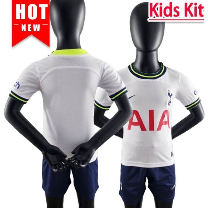 2022-2023-tottenham-hotspur-kids-kit-football-jersey-home-high-quality-fan-edition-shirt-with-epl-patch