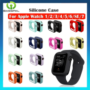 BassPal Vỏ Silicon Kẹo Cho Apple Watch Phụ Kiện 49Mm 44Mm 40Mm 45Mm 41Mm