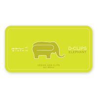 MIDORI D-Clips Elephant / คลิปหนีบกระดาษ รูปน้องช้าง แบรนด์ MIDORI จากประเทศญี่ปุ่น (D43151006)