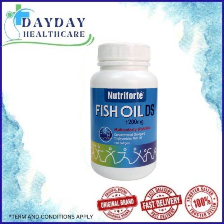 Nutriforte fish oil DS 1200mg 30s/100s | Lazada