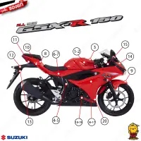 ชุดสี FRAME แท้ Suzuki GSX-R150 2017 สีแดง