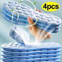 2/4pcs นวดนุ่มหน่วยความจำโฟม Insoles สำหรับกีฬารองเท้าวิ่งรองเท้า Breathable Cushion Pads ผู้หญิงผู้ชายฟุต orthopedic Insoles-Giers