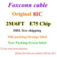 100pcs/lot Original 8IC E75 Chip Charger Cable For i11 XR XS Max 7 8 6S Plus 5S 2M 6FT USB charger OD 3.0mm Data Cable With Box