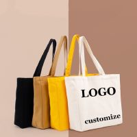 【LZ】✳✁✴  Logotipo personalizado impressão personalizado assinatura sacola de compras saco de lona bolsa de ombro casual reutilizável sacola de compras saco do mensageiro