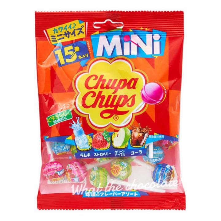 chupa-chups-mini-อมยิ้มจูปาจุ้ปส์-15แท่ง-นำเข้าจากญี่ปุ่น