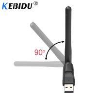 Kebidu 150M USB 2.0 WiFi Wireless Network Card 802.11 b/g/n LAN Antenna Adapter for Laptop PC Win 7 8 10 Mac IOS Android Linux  USB Network Adapters