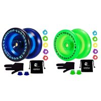 MAGICYOYO K1-Plus โยโยโย่ตอบสนองพร้อมกระสอบโยโย่ + 5สายและโยโย่เหมาะสำหรับถุงมือ Gif