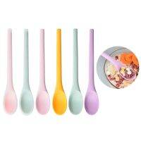 【CW】 Purpose Silicone Handle Rice Soup Mixing Dessert Teaspoon Tableware