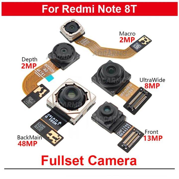 สำหรับ-redmi-8t-กล้องมองหลัง48mp-มาโครหลัง-อัลตราไวด์-มาโคร-กล้องหน้า13mp-ชิ้นส่วนชิ้นงอสำหรับเปลี่ยน