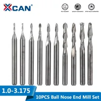 10pcs 3.175mm 1/8 shank Single Flute Carbite spiral End Mill Cutter CNC Bit 6-42 10pcs 3.175mm 1/8 shank Single Flute Carbite spiral End Mill Cutter CNC Bit 6-42
