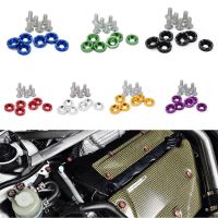 6PCS M8 Car Modified Hex Fasteners Fender Washer Bumper Engine Concave Screws,Concave Conical Decorative Groove Washer