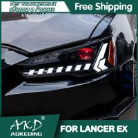 ☈™ Car For Mitsubishi Lancer EX 2008-2016 Headlights DRL Hella LED Bi Xenon Bulb Fog Lights Car Accessory Lancer Head Lamp