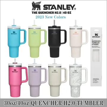 Original Stanley 40oz/1.1L Quengher H2.0 Tumbler With Straw Lids Stainless  Steel Coffee Termos Cup Car Mugs vacuum cup