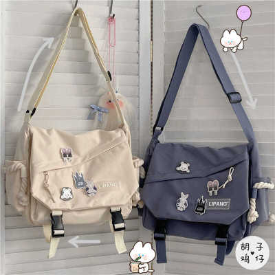 Nylon Handbags Shoulder Bag Large Capacity Crossbody Bags for Teenager Girls Men Harajuku Messenger Bag Student School Bags Sac Cross Body Shoulder Ba