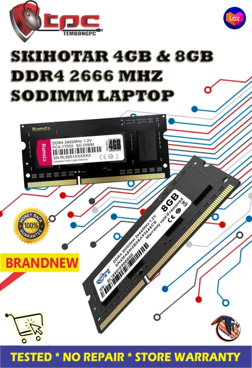 Skihotar 8gb Ddr4 2666 Mhz Sodimm Laptop 