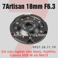 (CÓ SẴN) Ống kính 7Artisans 18mm F6.3 Siêu rộng Siêu nhỏ gọn - Pancake Lens for Fujifilm, Sony, Canon EOS M và M4 3 thumbnail
