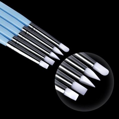 Silicon Color Shaper &amp; Emossing Dotting Pens Ball Stylus Set Wax Sculpting Rubber Stamp Material Scoring Clay Tool Clay