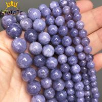 Natural Angelite Beads Round Blue Loose Stone Beads For Jewelry Making DIY Bracelets Necklace Accessories 15 39; 39;Strand 6/8/10/12mm