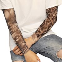 、‘】【； Unisex Ice Sleeve Sun Protection Anti Sun Sleeves Tattoo Arm Sleeves Arm Protective Sleeves For Cycling Hiking Fishing