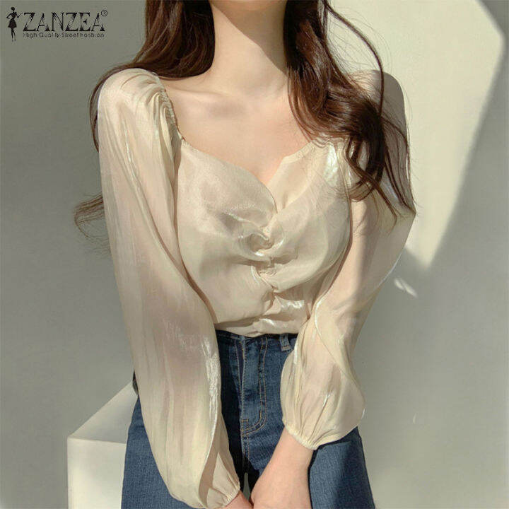 จัดส่งฟรี-fancystyle-zanzea-เสื้อคอวีสำหรับผู้หญิง-เสื้อสวมหัวระยิบระยับเสื้อสตรีแบบจีบลำลองทรงหลวม-10