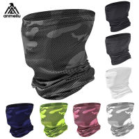 Anmeilu Camouflage Bandana UV400 Ice Silk Cooling Half Face Cycling Motorcycle Neck Wamer Magic Scarf Outdoor Sports Face Shield Headband