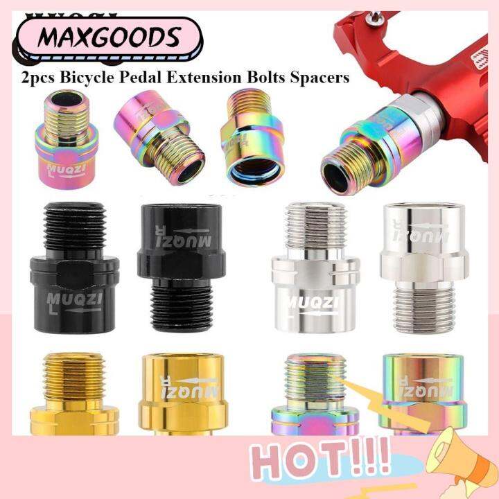 MAXG 2pcs Parts 16mm Axle Crank Cycling Pedal Accessories Shaft Crank Expander Foot Extender