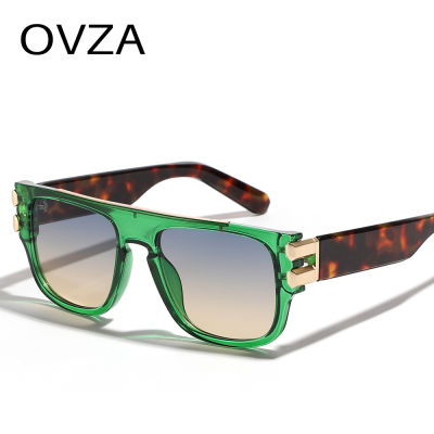 OVZA 2023แว่นตากันแดดผู้ชายขนาดใหญ่,แว่นกันแดดไล่ระดับสีสำหรับผู้หญิง S0029สไตล์พังก์