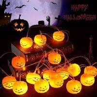 1M ไฟ LED ฟักทองฮาโลวีน Creative String Light แบตเตอรี่ขับเคลื่อน DIY ไฟสร้างสรรค์ Halloween Home Party Supplies