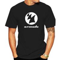 summer vintage t shirts cotton tops for men New Armada Logo DJ Armin van Buuren Logo Mens Black T-Shirt Size fashion tee-shirt