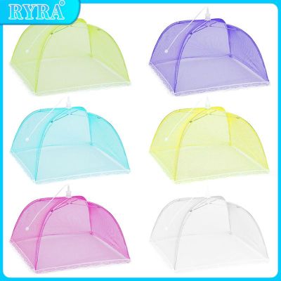 -up Mesh Food Cover Tent Kitchen Folding Dish Cover Dome Net Umbrella Picnic Kitchen Folded Mesh Anti Fly Mosquito Umbrella