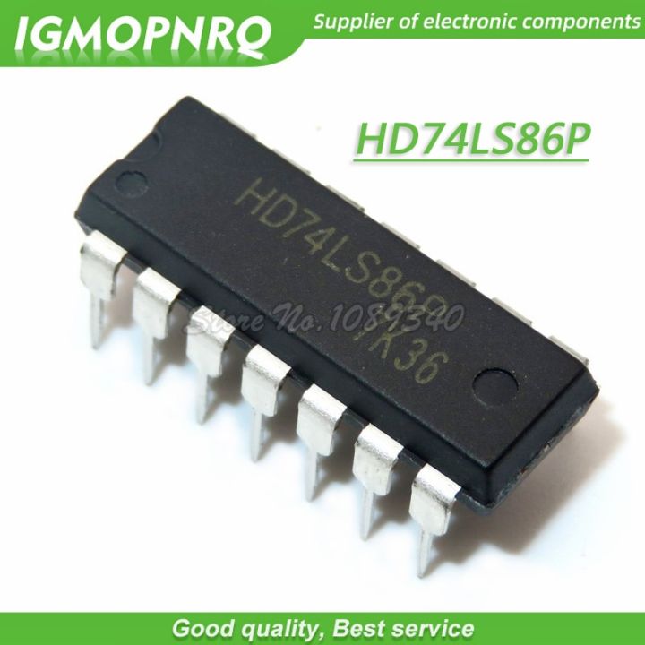 10pcs/lot HD74LS86P HD74LS86 74LS86 DIP 14 IC Four OR gate logic circuit chip New Original