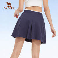 Camel Sports กระโปรงกีฬาผ้าฝ้ายผู้หญิงกระโปรงเทนนิสแฟชั่น Casual Culottes9644