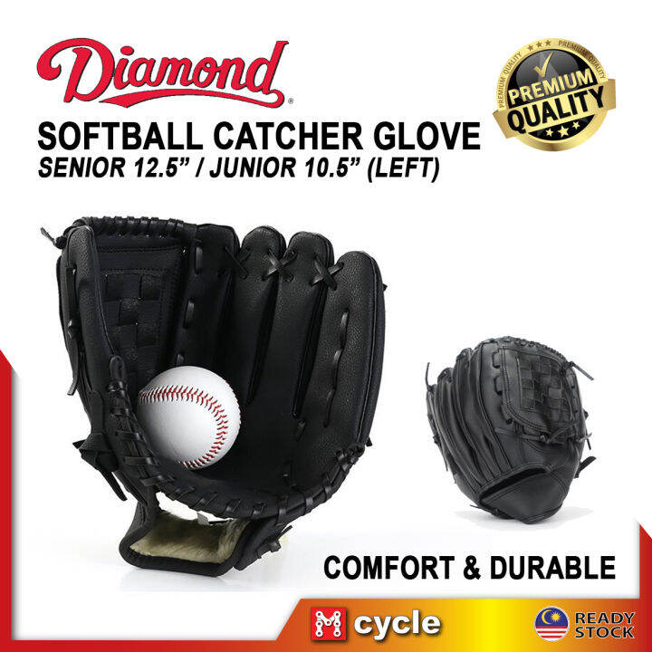 DIAMOND Softball Baseball Glove Catcher Gloves Junior Senior 12 inch