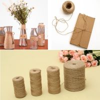 Natural Vintage Jute Rope Cord String Twine Burlap Ribbon DIY Crafts Sewing Jute Hemp for Wedding Party Decoration 30/50/80/100M General Craft