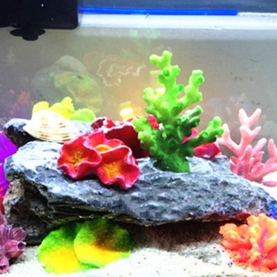 Decoration Fish Tank Artificial Landscape Resin Fish Tank Decor Simulation Artificial Coral 1/15Pcs Corallin Flowers Aquarium