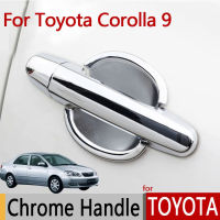 Afor TOYOTA Corolla E120 E130 (2000-2006) n หรูหรา Chrome มือจับประตูรถครอบคลุมอุปกรณ์เสริมสติกเกอร์รถ StylingM