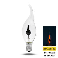 Edison Led Candle Light Bulb E14 E27 LED Flame Effect Bulb 3W AC220V Home For Decor Lighting Ampoule Candle Bulb