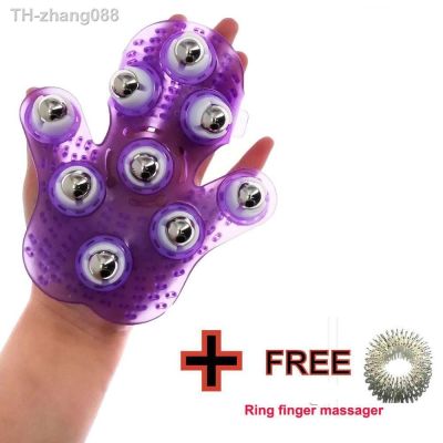 Roller Ball Glove Muscle Pain Relief Relax For Hand Neck Back Shoulder Buttocks Anti-Cellulite Massager Health Care Body Massage