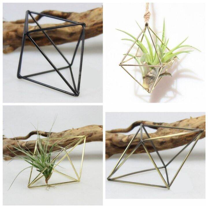 freestanding-hanging-planters-geometric-swing-wrought-iron-tillandsia-air-plants-holder-triangular-shaped-metal-rack-black-food-storage-dispensers