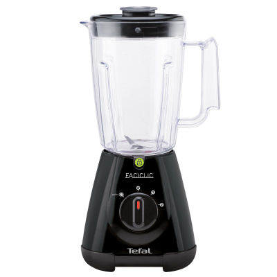 Tefal BL3008 เหยือกพลาสติก Faciclic Blender (1.5L) ระบบล็อคนิรภัย 4 ใบมีดคม 400W สีดำ