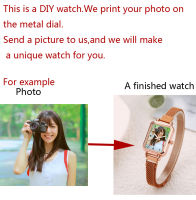 Women‘s Creative Watch Custom Photo Watches Customize Logo Wristwatch Picture Printing Personality DIY Watch Lovers Gift