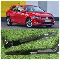 For VW For Polo MK6 2018 2019 2020 Not Fit For GTI/GTR Car Rear Window Side Spoilers Glossy Canard Canards Splitter 2PCS