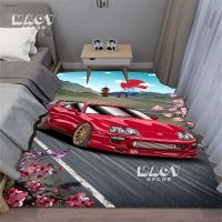 Classic Jdm Car Racing Nippon Flannel Carpets Living Room Long Bedside Rug Hallway Washable Anti Slip Bathroom Entrance Doormat